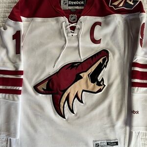 Reebok White and Maroon Hockey Jersey